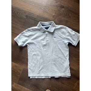 Tommy Hilfiger Kids Boys Light Blue Polo Shirt Size M 12-14 Short Sleeve